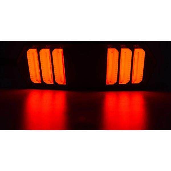 12V Motorcyle Brake Light LED Turn Signal Lamp Red Orange