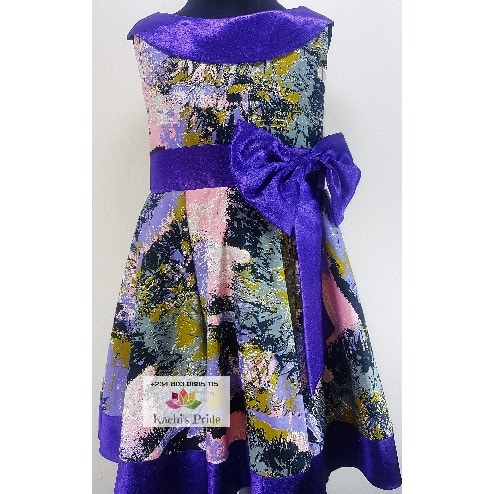 Flare Daviva Dress With Bow Tie By Kachi's Pride