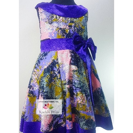 Flare Daviva Dress With Bow Tie By Kachi's Pride