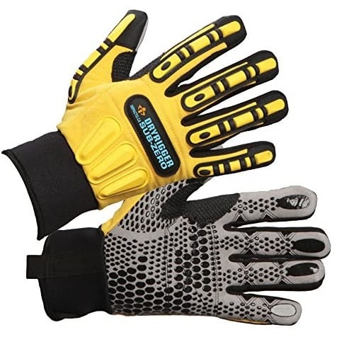 Dryrigger Oil And Water Resistant Glove - Yellow & Black - Medium -Wgriggxl