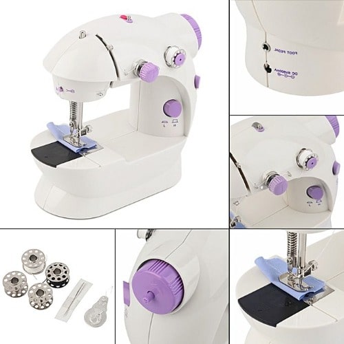 Adapter & Foot Pedal Multifunction Desktop Sewing Machine + Table Extension Board