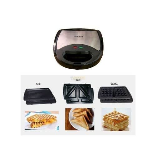 Premium 3 In 1 Waffle / Grill / Toaster - Sandwich Maker