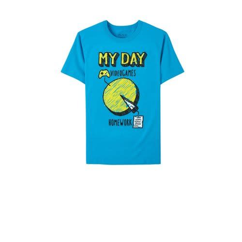 Boys Video Game Graphic Tshirt- Blue