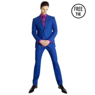 Slim Fit Royal Blue Suit