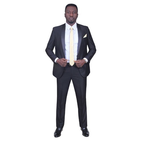 Men's Glossy Wool Blend Suit - MS-3748