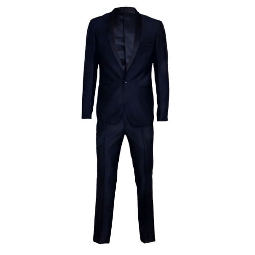 Men's Glossy Wool Blend Suit - MS-3748