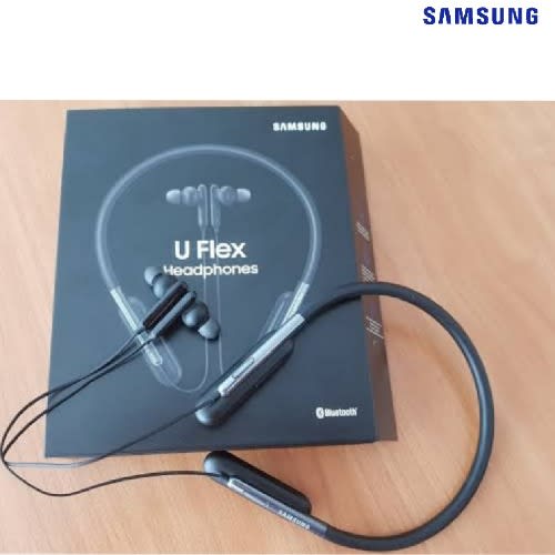 U flex Super Bass Bluetooth Neckband Earphones-Blue