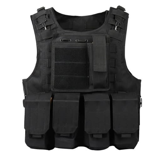 Tactical Security Jacket With Plate Carrier
