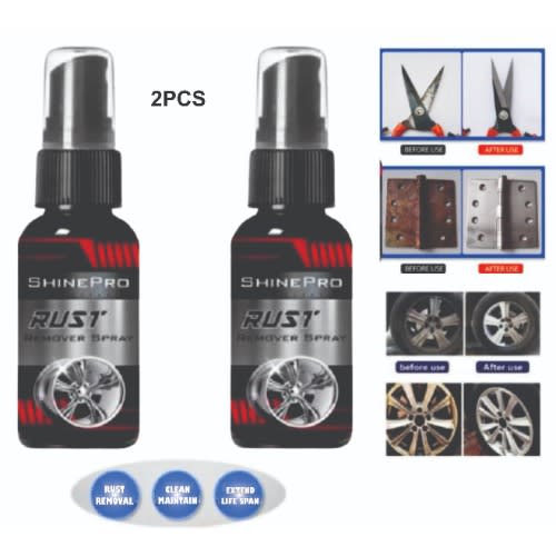 2pcs Car And Metal Fast Rust Remover Spray - 100mil