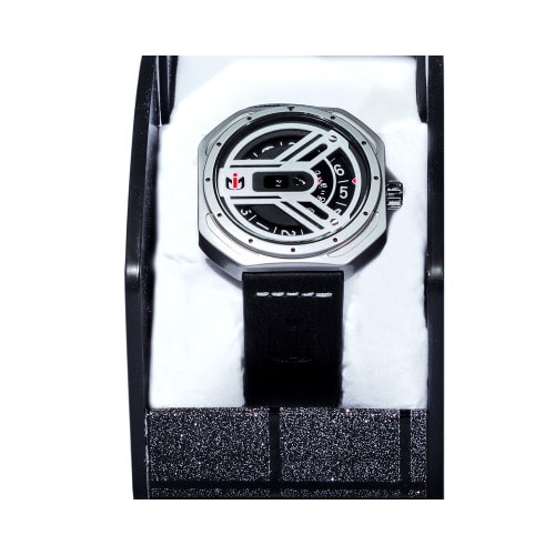Leather Spin Wheel Wristwatch For Men