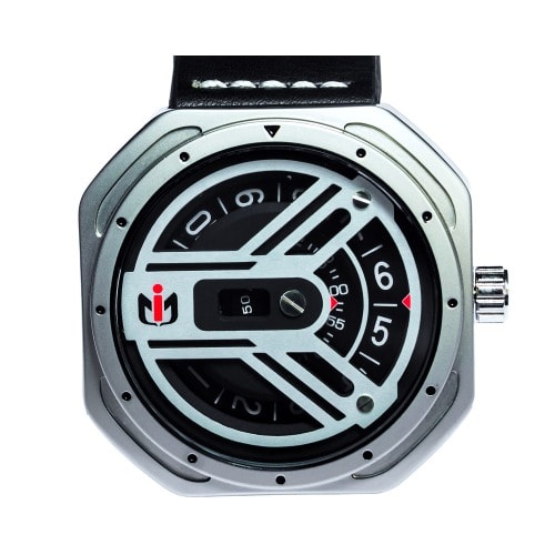 Leather Spin Wheel Wristwatch For Men