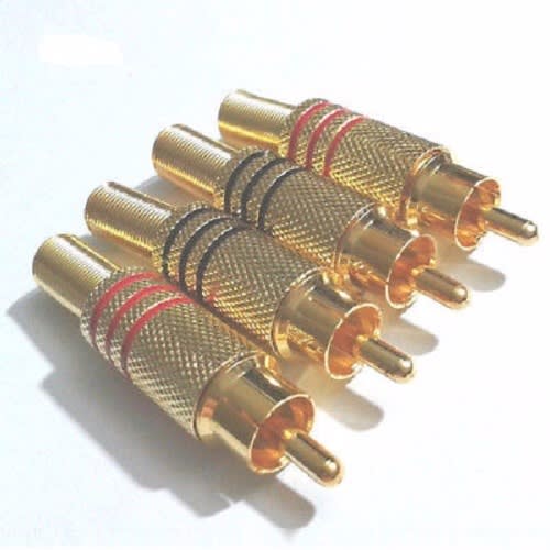 Cctv Rca Male To Av Audio Connector - 100 Pcs