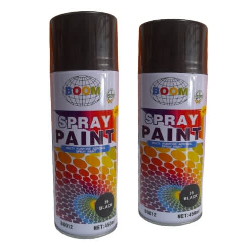 2pcs Spray Paint Black