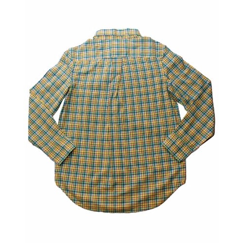 Checkered Long Sleeve Shirt -Green and Blue