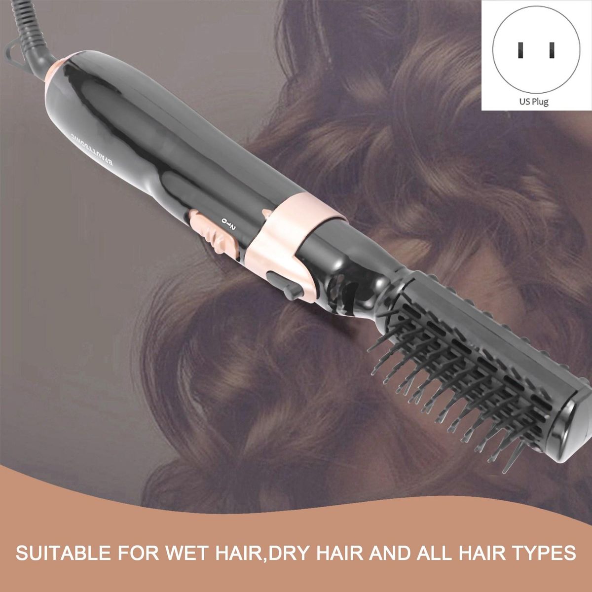 BEAUTYSONIC Multifunctional Hot Air Comb Four-In-One