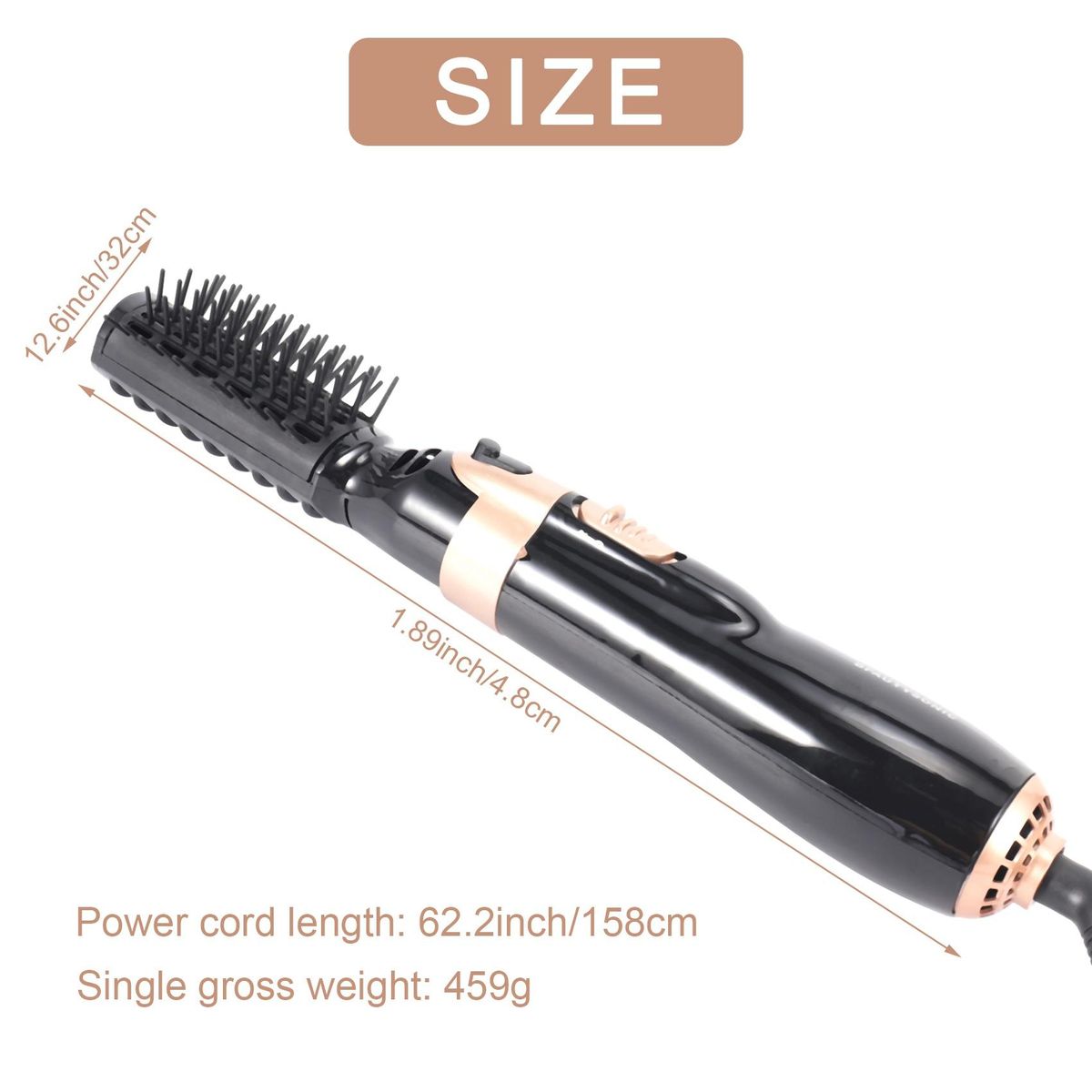 BEAUTYSONIC Multifunctional Hot Air Comb Four-In-One