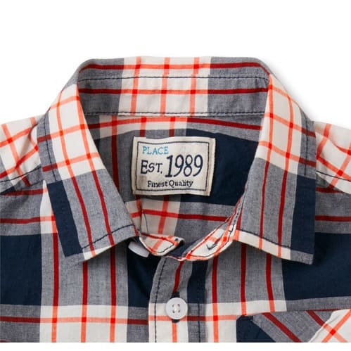 Toddler Boys' Long Sleeve Button-Down Poplin Shirt