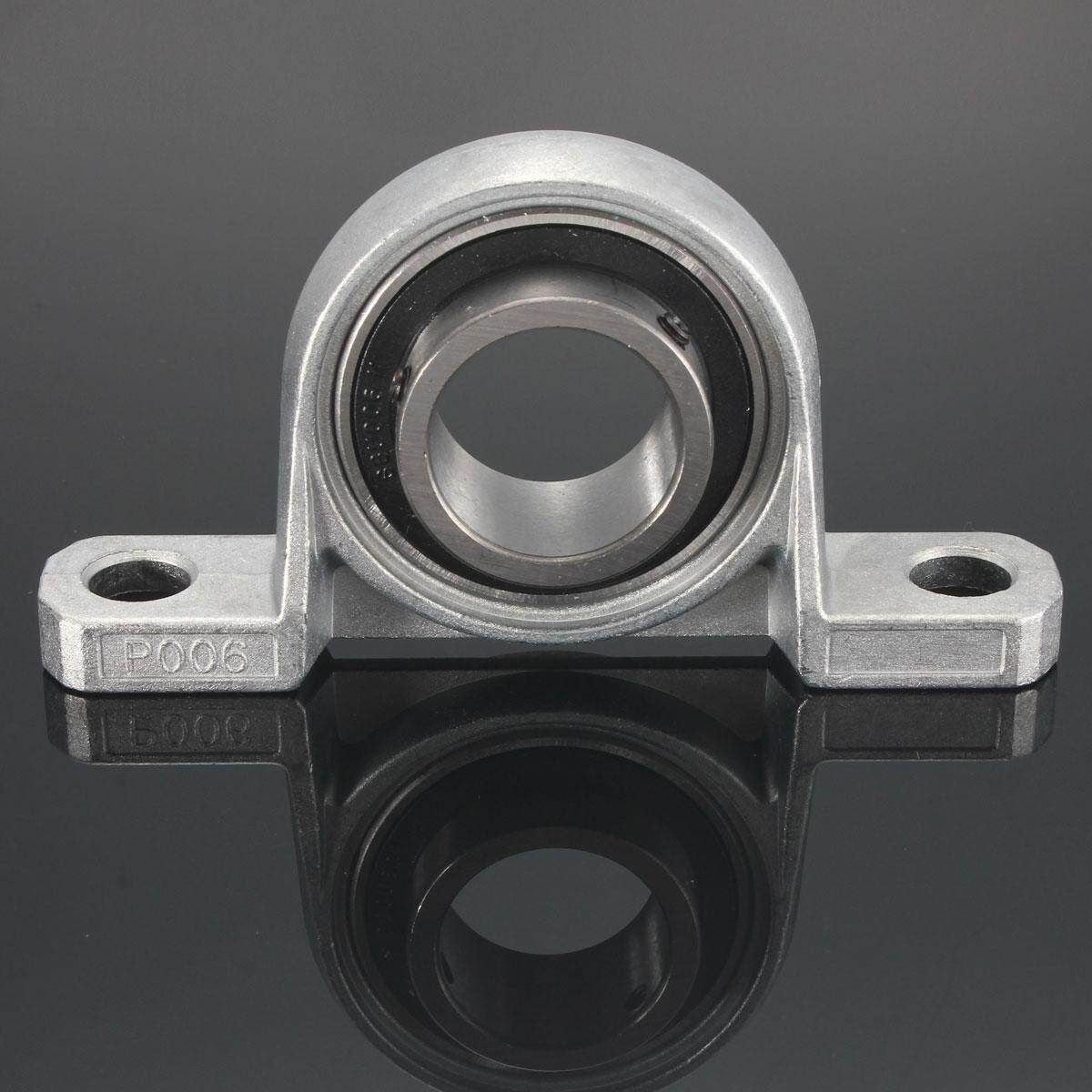 2PCS Dia 30mm Bore Diameter Mounted Bearings Ball Bearing Pillow Block KP006