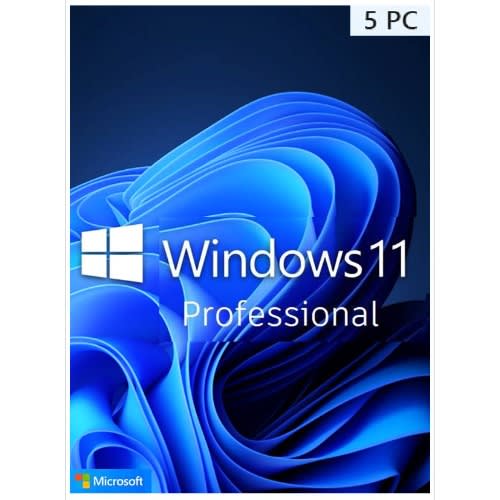 Microsoft Windows 11 Professional Download Version 5 Pcs/ 32/64bit Cd