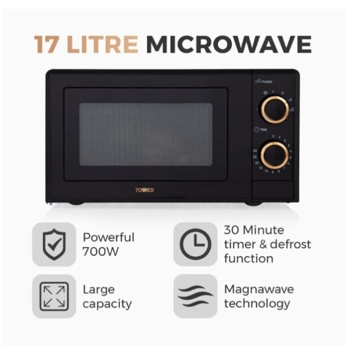 Microwave With 6 Power Levels - 700W - 17L