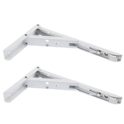 Adjustable Folding Angle Bracket Wall Mount - Size 8 - 2 Sets