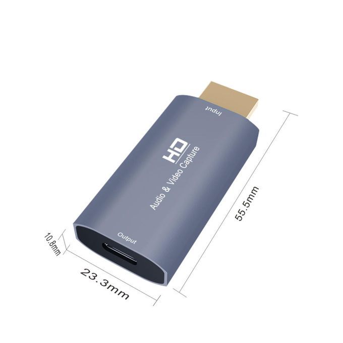 HD/M To Type-C/F Audio Video Capture Card USB-C 4K 1080P For Recording