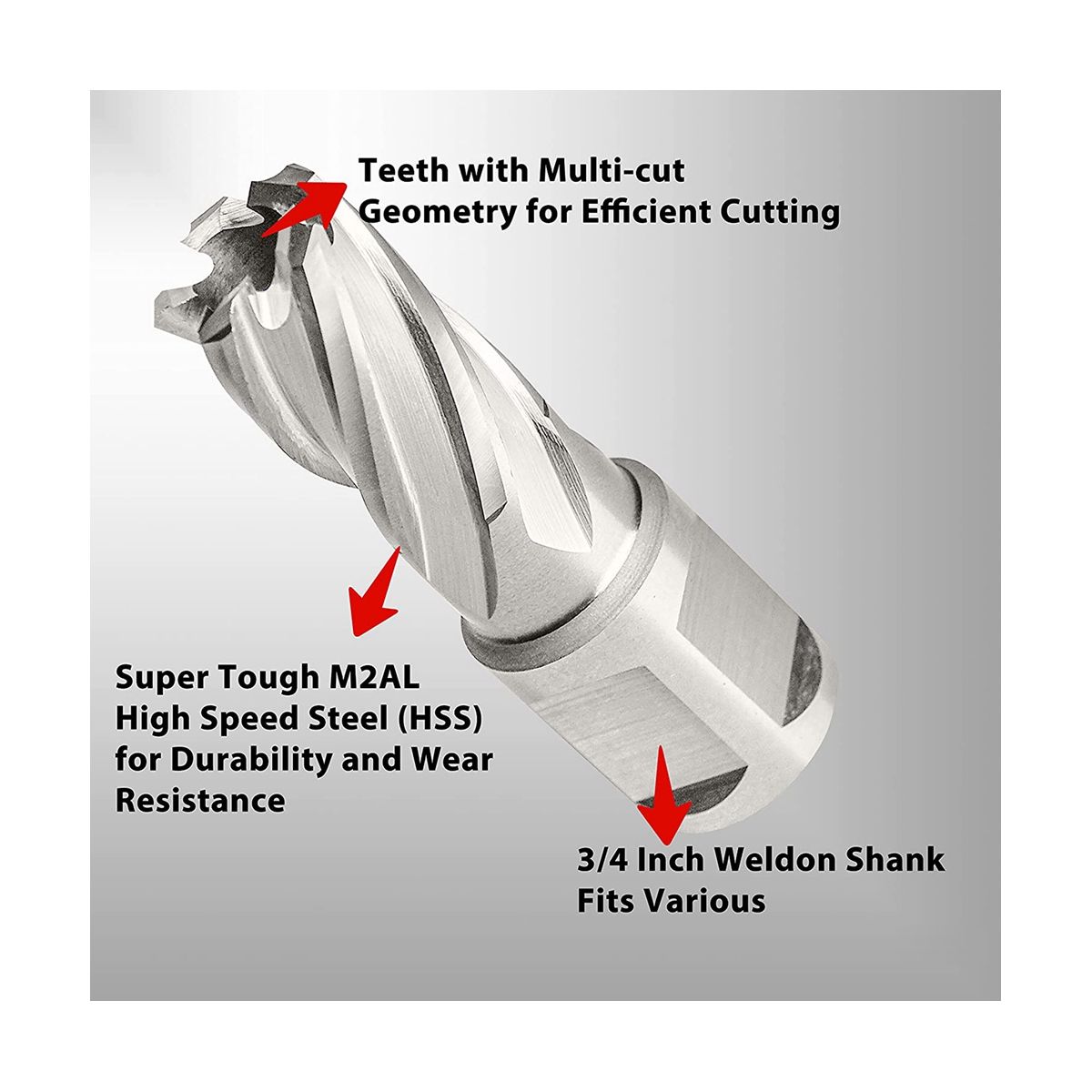 HSS Annular  Hole Opener Drill Bit HSS Annular  High-Speed Hole Saw  for Metal Tools Hollow Drill