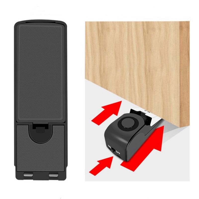 System Security Anti-theft Alarm For Home Hotel Safety Black