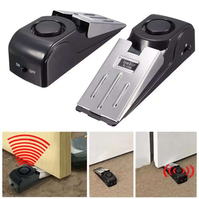 System Security Anti-theft Alarm For Home Hotel Safety Black
