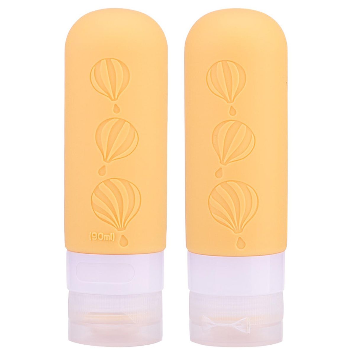 Travel Size Toiletry Containers Leak-proof 90ml Silicone for Travel Yellow