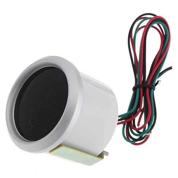 New White 2" 52mm Digital Blue LED Tacho Tachometer 0~9999 RPM Car Motor White