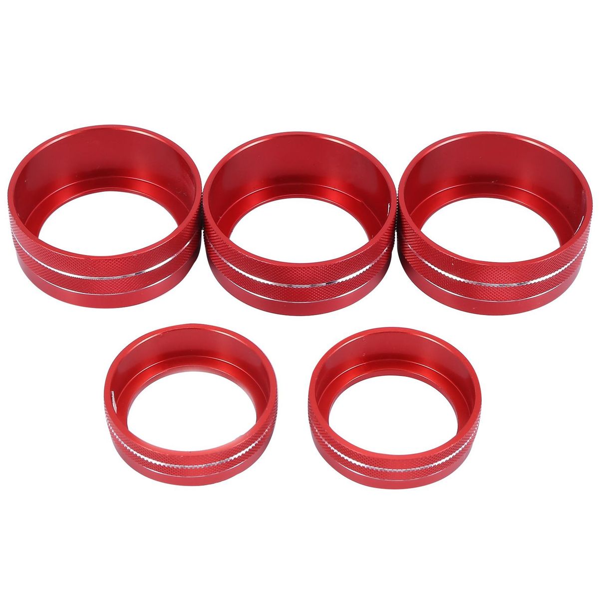 5PCS Red Interior Dashboard on Frame for Honda Accord