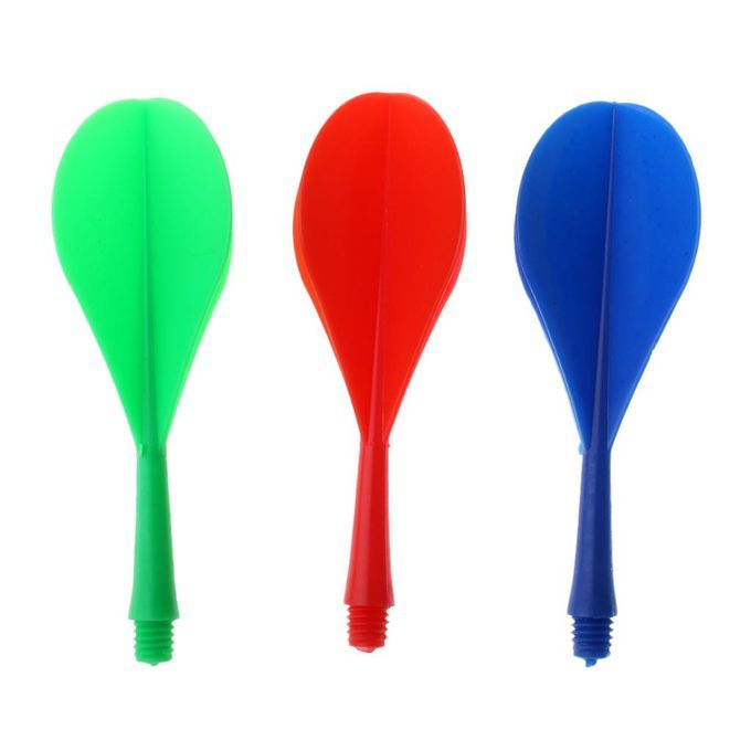 30 X Plastic 2BA Thread Darts Shafts Flights Combo - Ballon Shaped