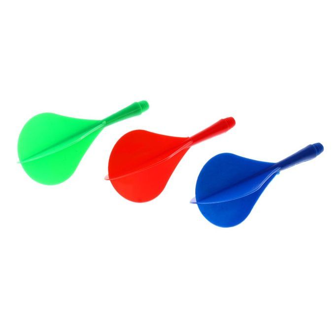 30 X Plastic 2BA Thread Darts Shafts Flights Combo - Ballon Shaped