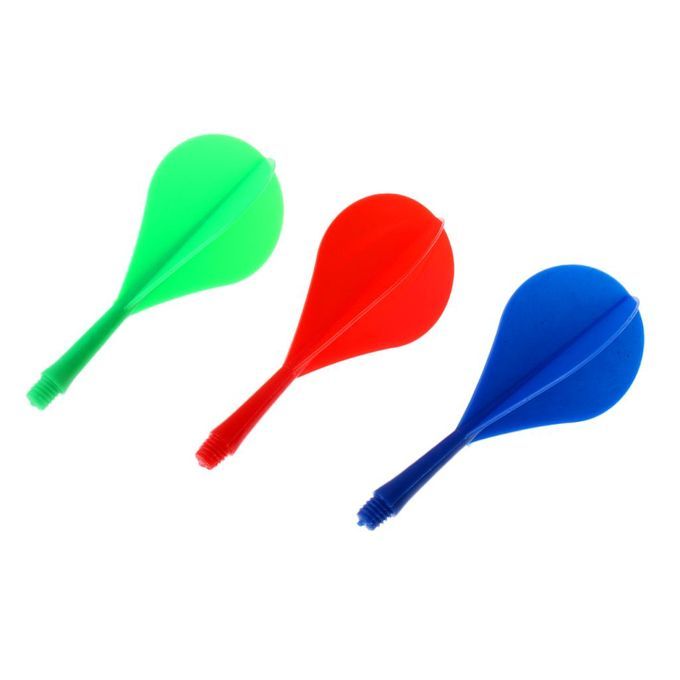 30 X Plastic 2BA Thread Darts Shafts Flights Combo - Ballon Shaped