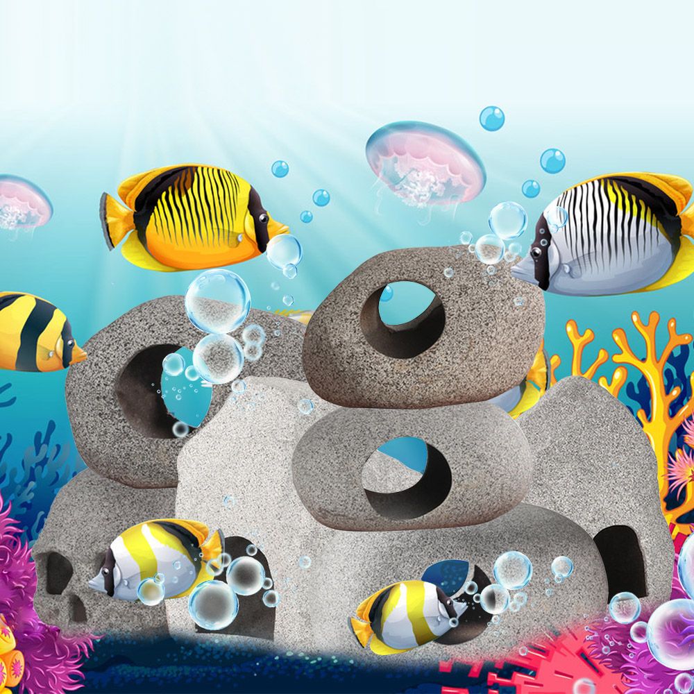 Aquarium Ceramic Cave Decoration Aquarium Cichlid Stone