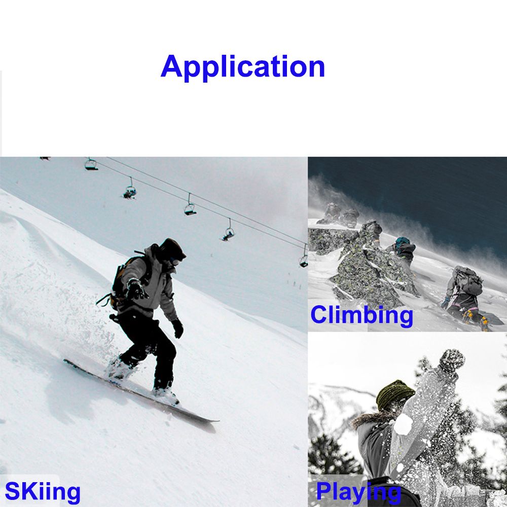 (Black)Winter New Outdoor Ski Gloves 3M Plush Lined Mountaineering Waterproof Warm Gloves GRE GRE