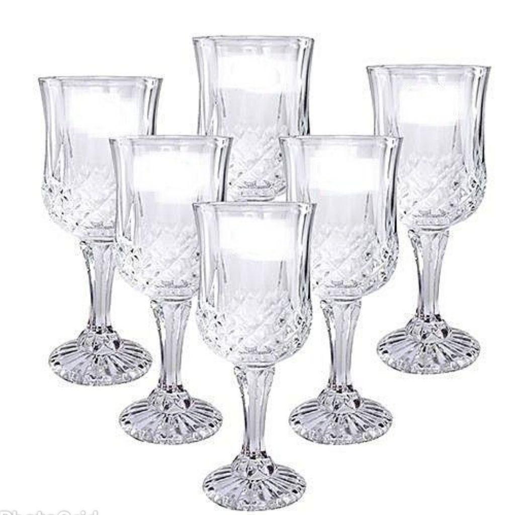 6 Pieces Dinning Wine Glass Cup Set: 6 Pcs