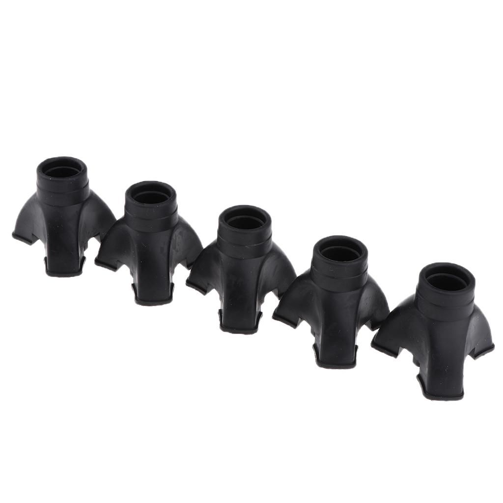 5pcs/Set Tripod Rubber Replacement Tip For Cane  Crutch