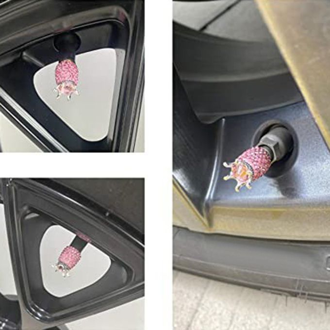 Reative  Rown Diamond-studded Va E  Ap Universal Automotive Va E  Ore  Ap-pink-7.5*15*19mm