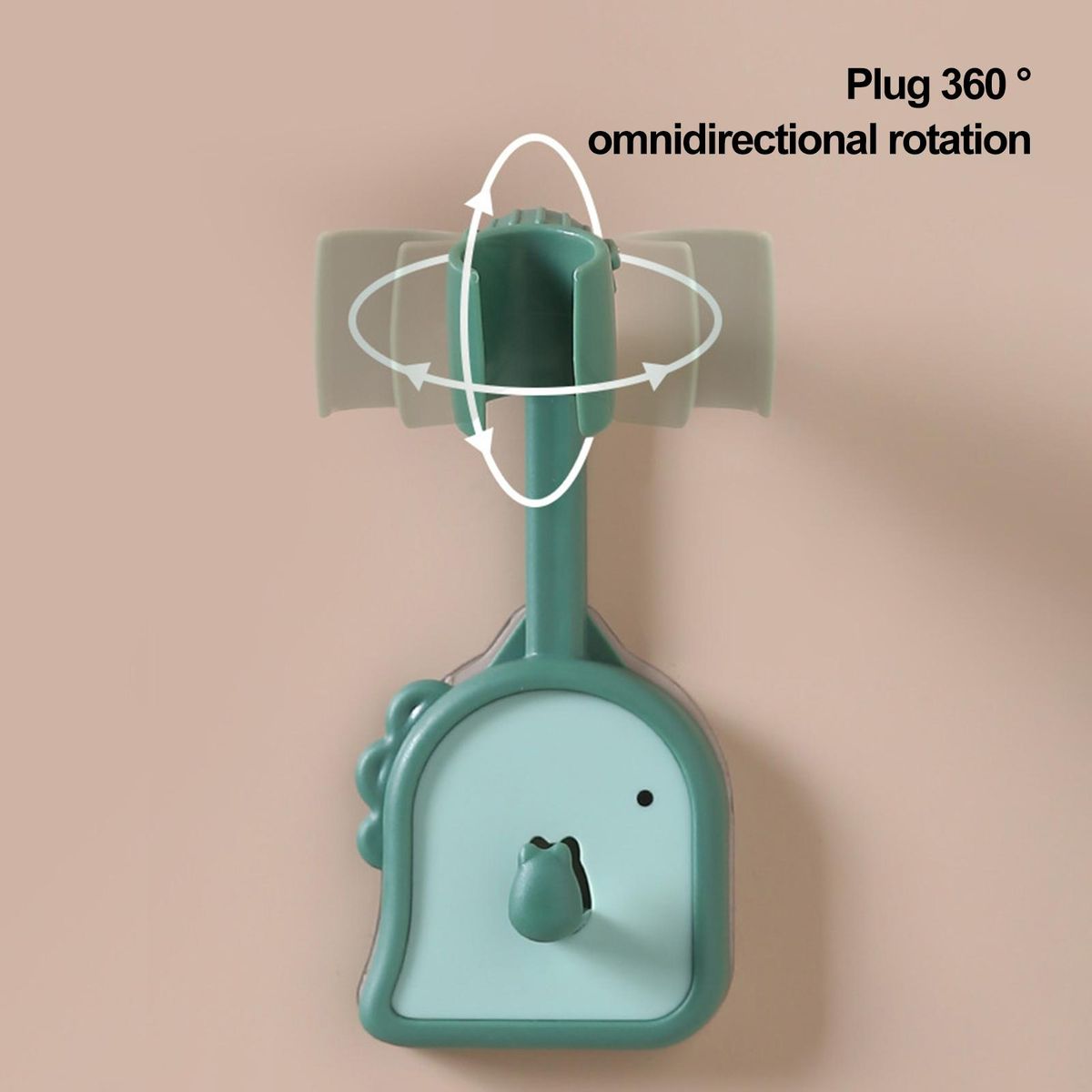 Shower Sprayer Rack Bathroom Shower Nozzle Holder with Hanging Hook Green