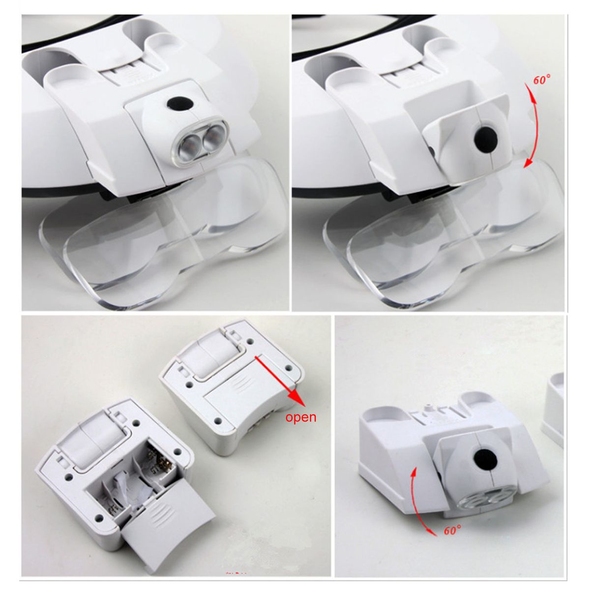 12PCS Bee Tools Headband Magnifier Head Bee Queen Cage