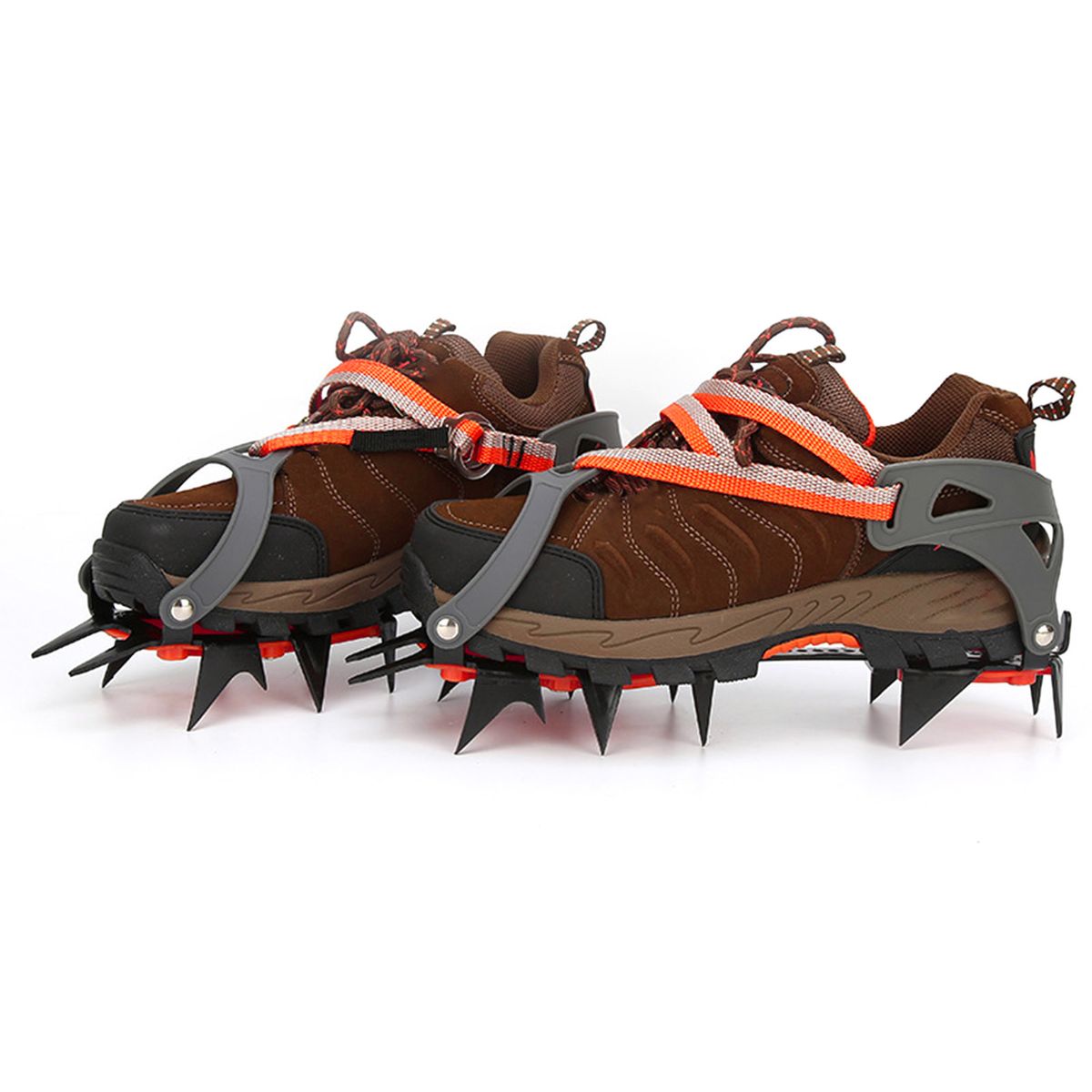 Crampons Ice Cleats Snow Hiking Ice Walking 12 Spikes Winter