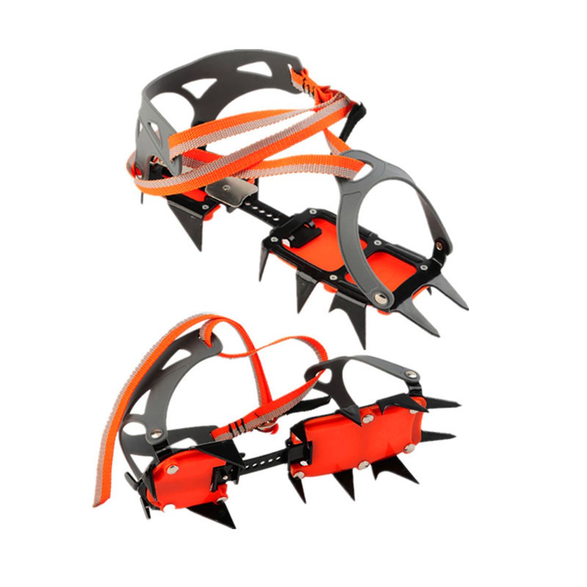 Crampons Ice Cleats Snow Hiking Ice Walking 12 Spikes Winter