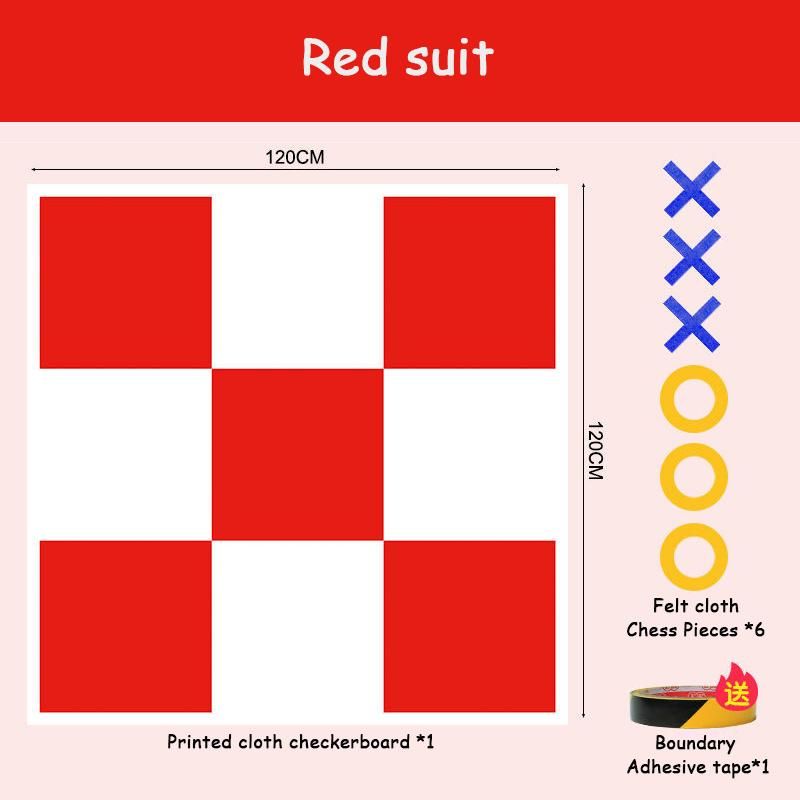 Interaction Leisure Large Scale 3 Pieces of Chess Team Building Kids Adult Speed Relay Race Outdoor Training Sports Sensory Toys