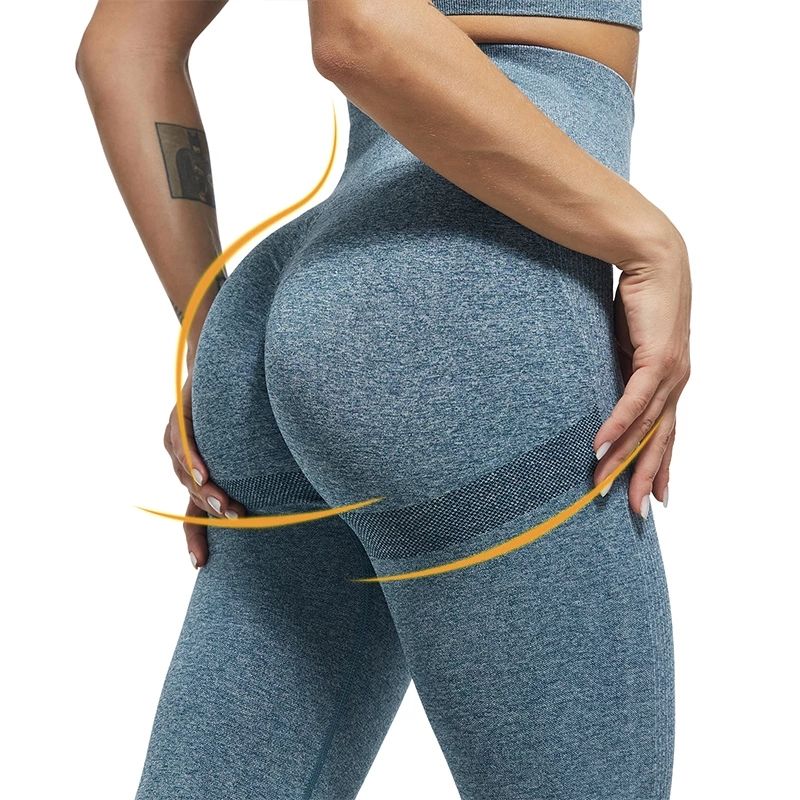 Women Leggings Fitness Gym Clothing Yoga Tights Leggins Push Up Yoga Pants Seamless Sport High Waist Workout Pants(#Purple)