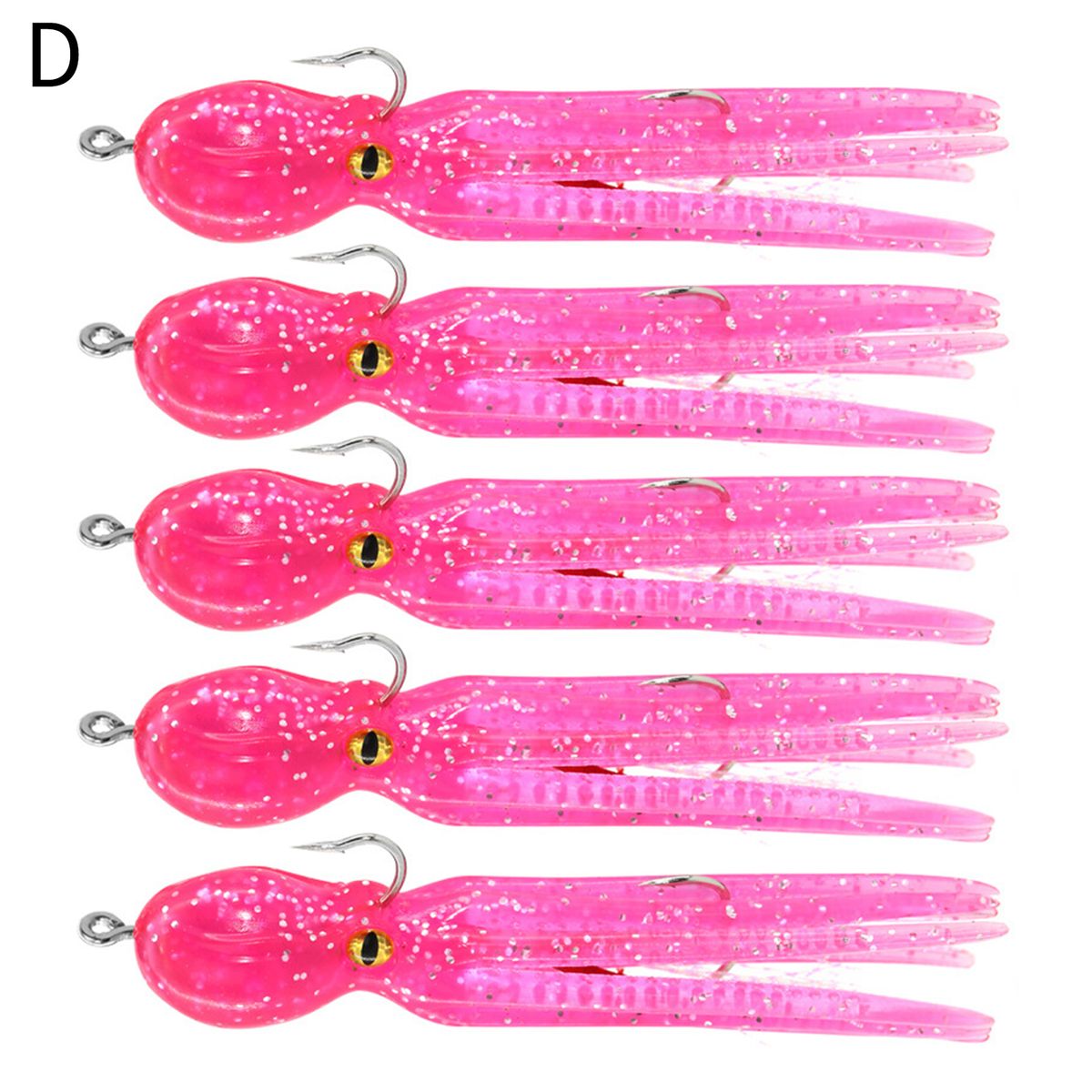 4Pcs 22g/11cm High Efficiency Octopus Hook Vivid Action-D