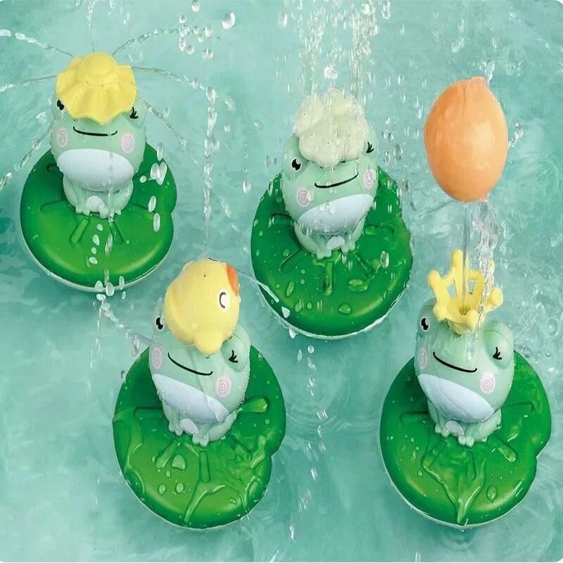 Bath Toys for Children Kids Spray Water Squirt Splashing Frog Bathtub Swimming Pool Toys Shower Sprinkle Xmas Birthday Gifts