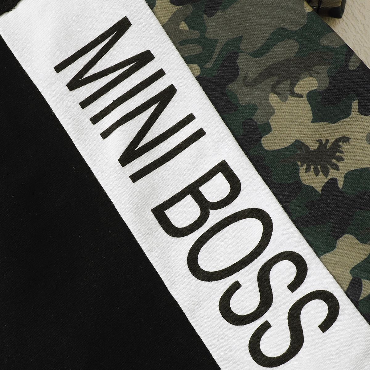 1-5 Years Kid Boy 2PCS Set/ MINI BOSS T-shirt+Shorts