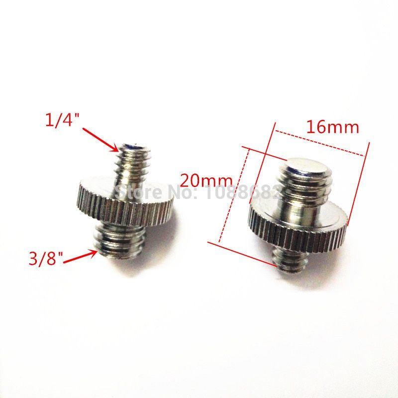 Tripod Adapter Male 3 8 To Male 1 4 Or 1 4